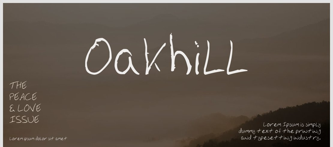 Oakhill Font