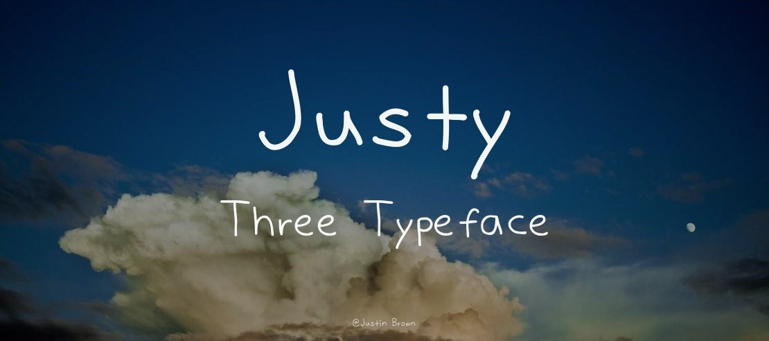 Justy Three Font