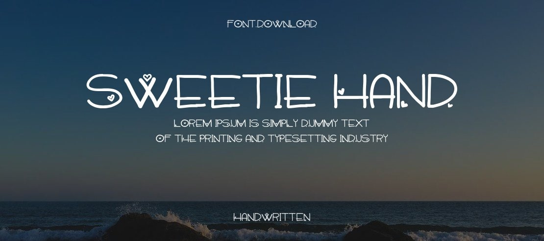 Sweetie Hand Font