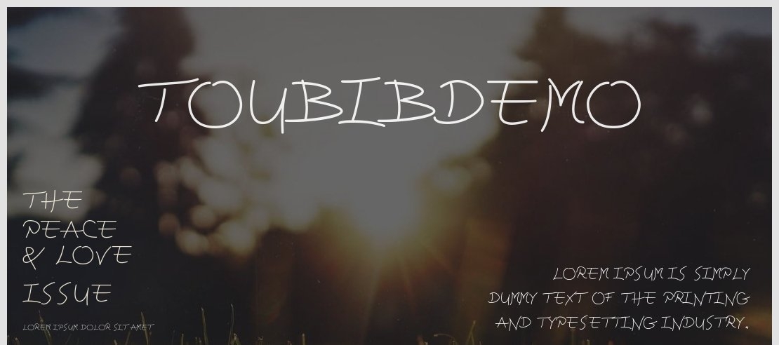 ToubibDemo Font Family