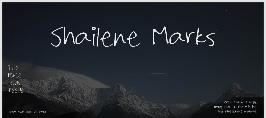 Shailene_Marks Font