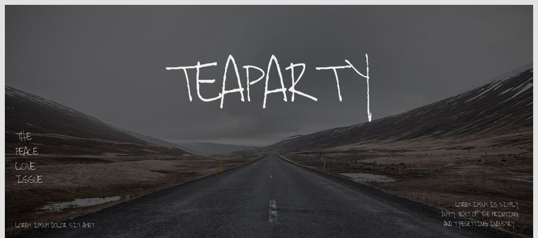 TeaParty Font