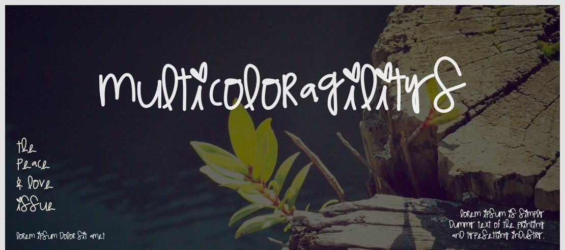 MulticolorAgilitys Font