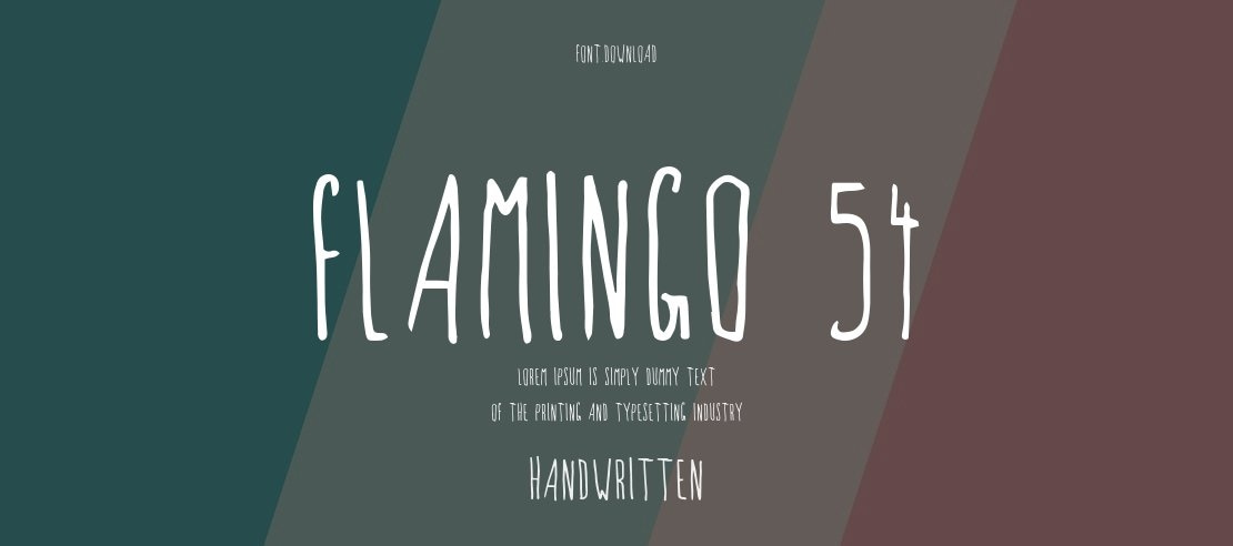 Flamingo 54 Font