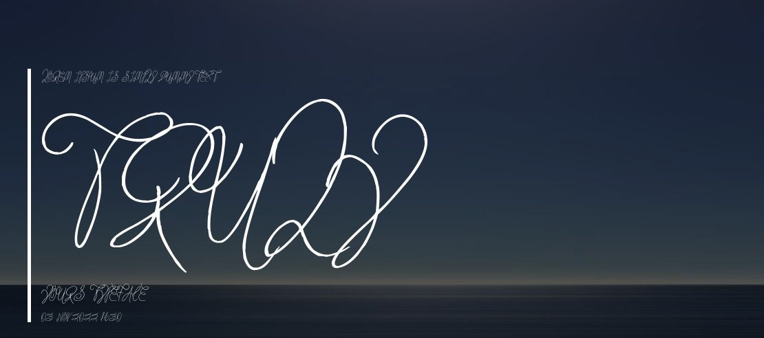 Truly Yours Font