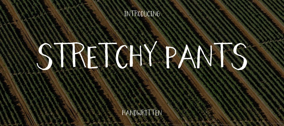 Stretchy PANTS Font