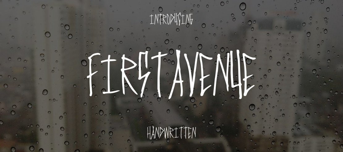 FirstAvenue Font
