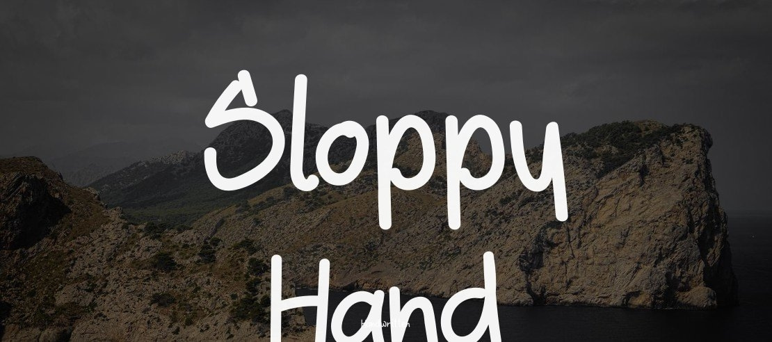 Sloppy Hand Font