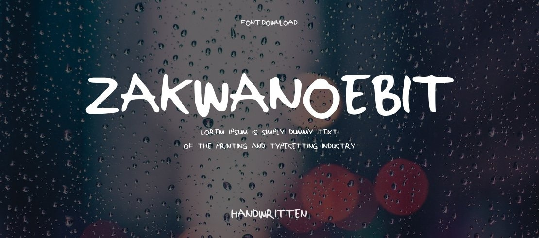 ZakwanOebit Font