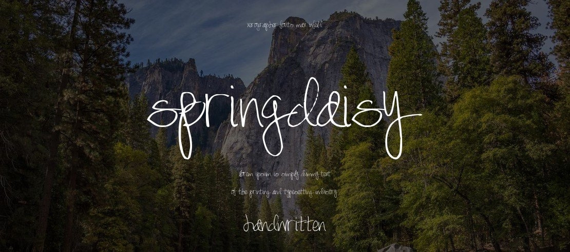SpringDaisy Font