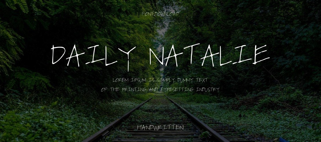 Daily_Natalie Font