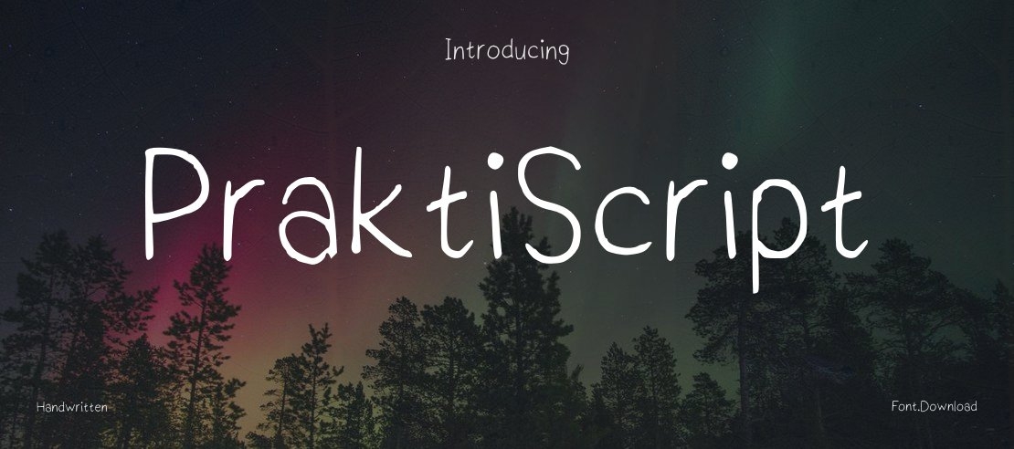 PraktiScript Font