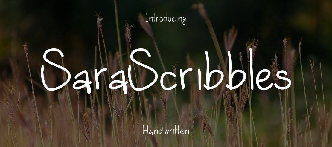 SaraScribbles Font