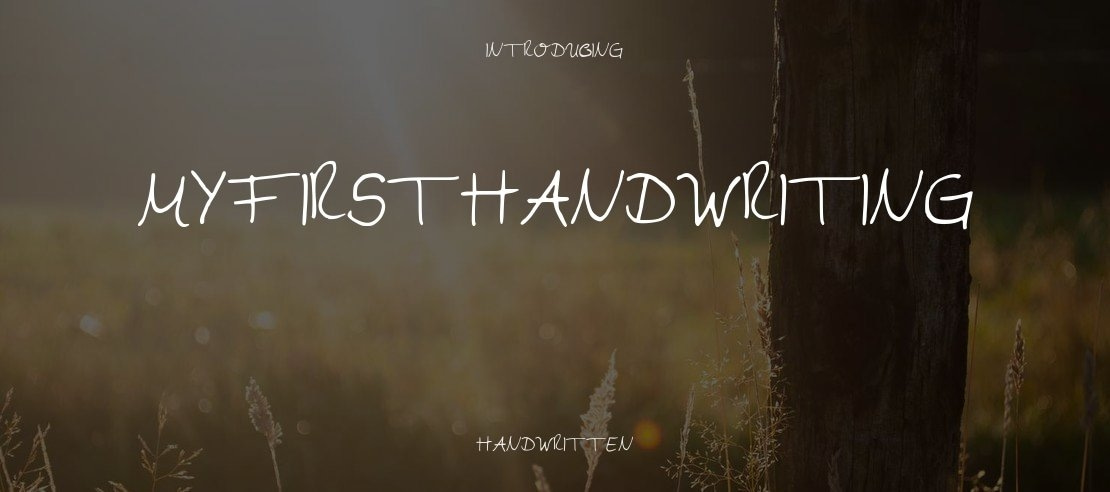 MyfirstHandwriting Font