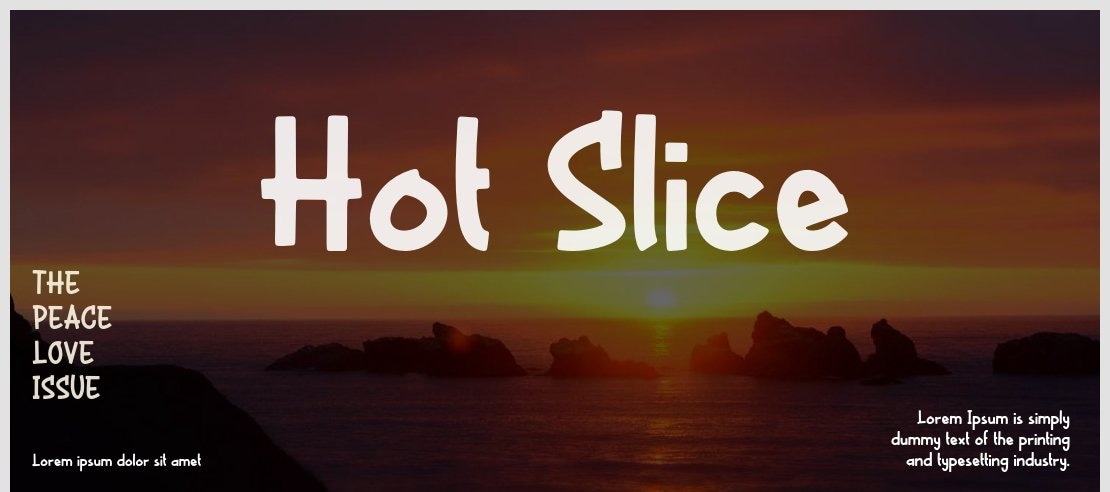 Hot Slice Font