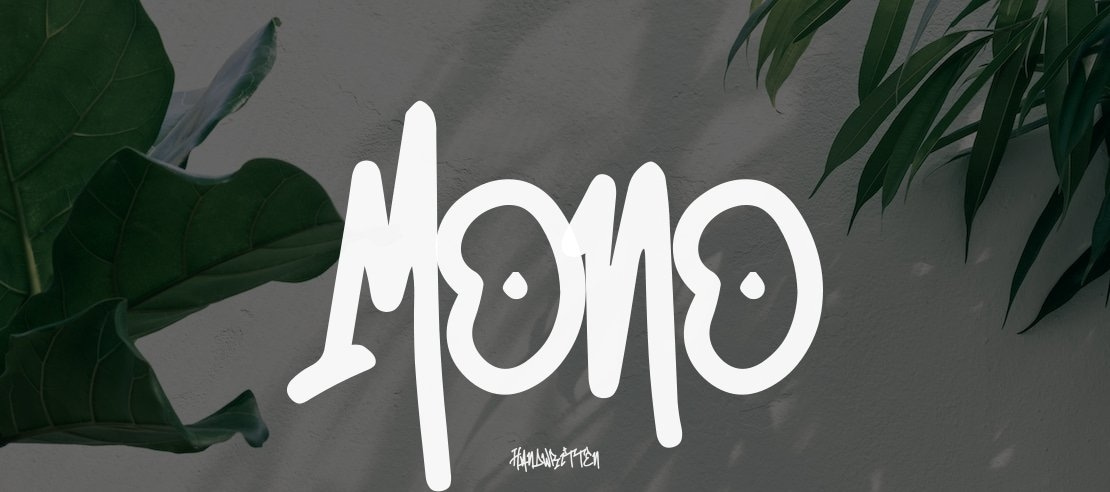 Mono Seahorse Graffiti Font