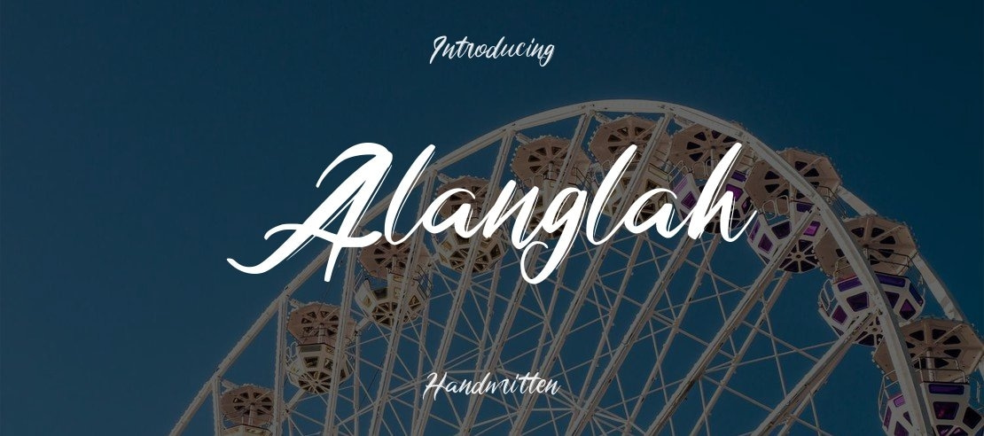 Alanglah Font