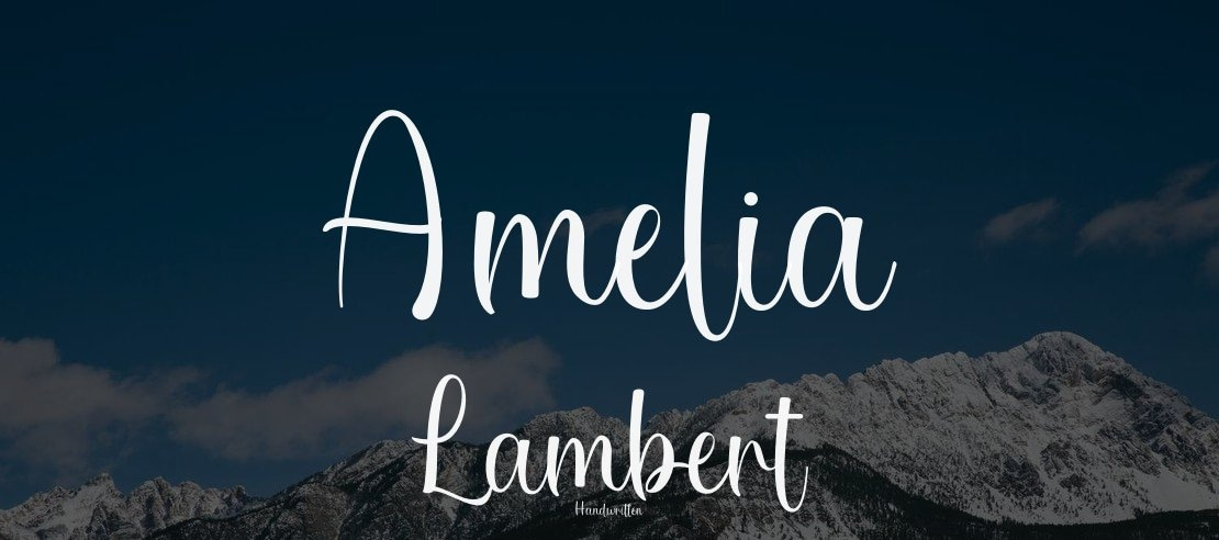 Amelia Lambert Font