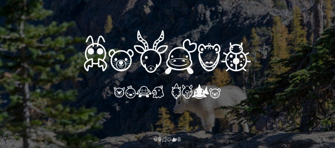 Animal Cute Icon Font