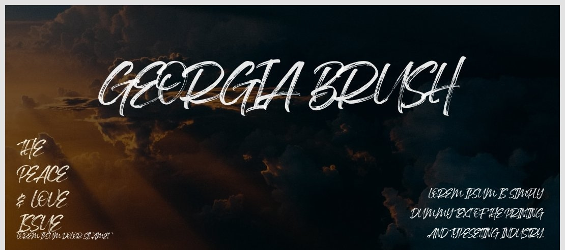 Georgia Brush Font