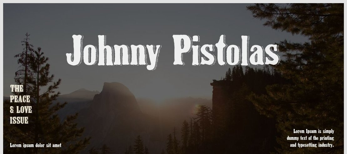 Johnny Pistolas Font