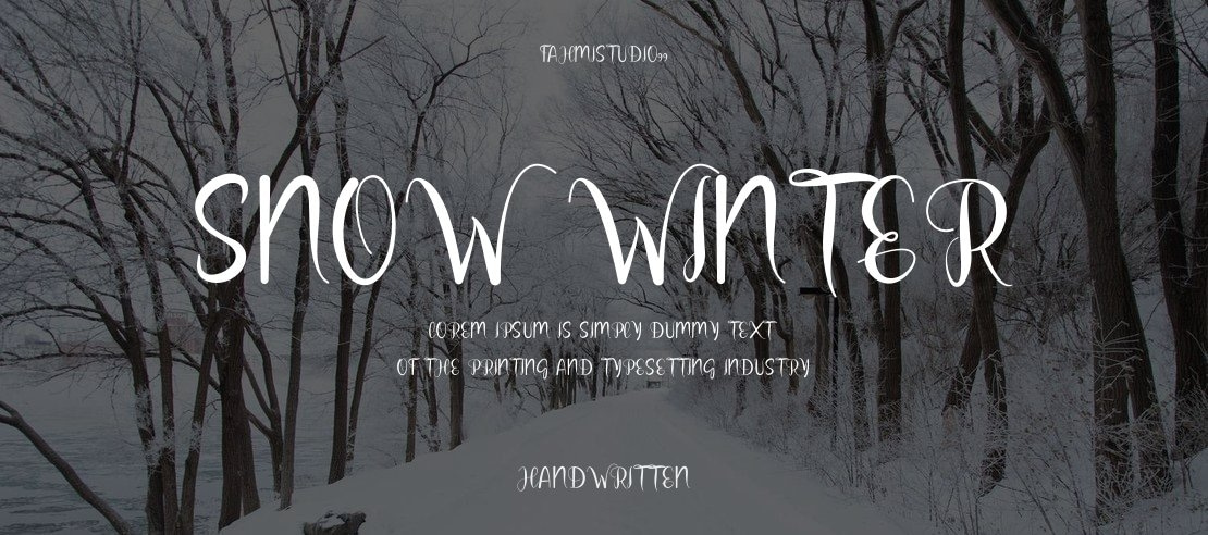 Snow Winter Font