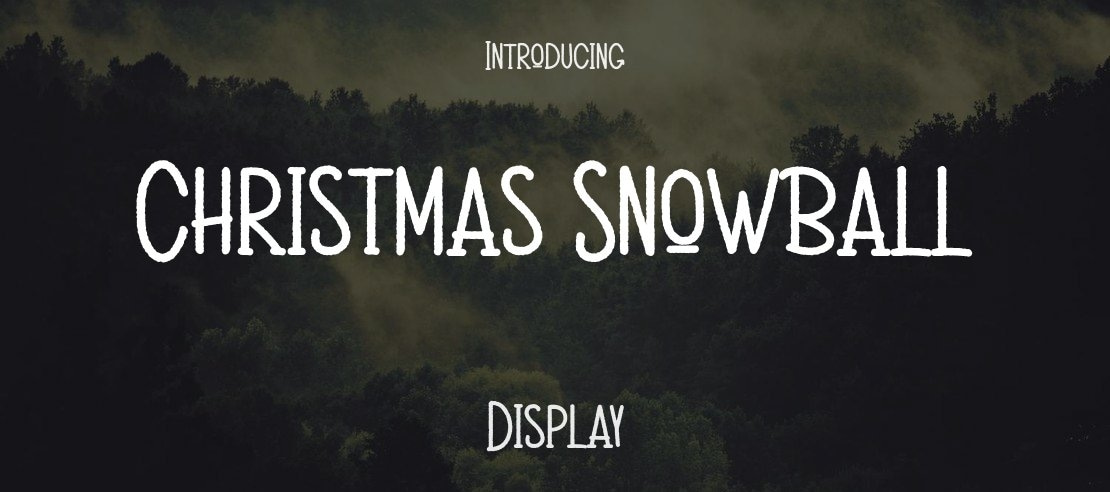Christmas Snowball Font