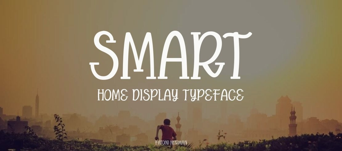 Smart home Display Font Family