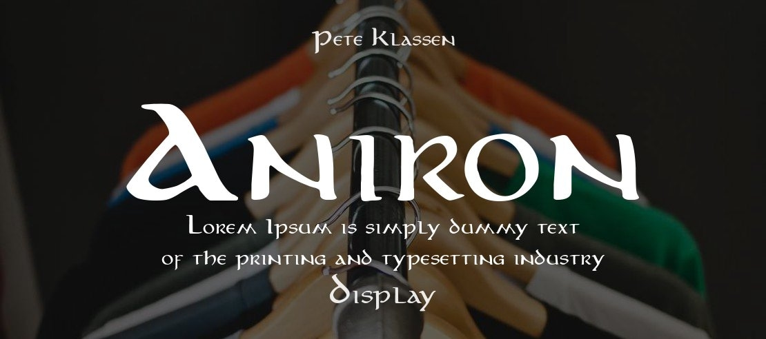 Aniron Font Family