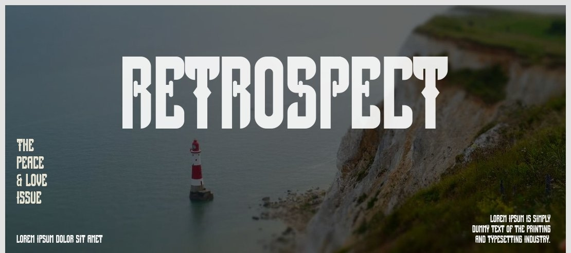 Retrospect Font