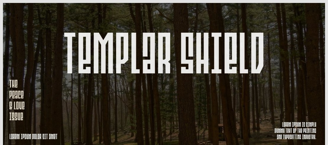 Templar Shield Font Family