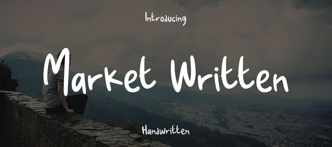 Market Written Font