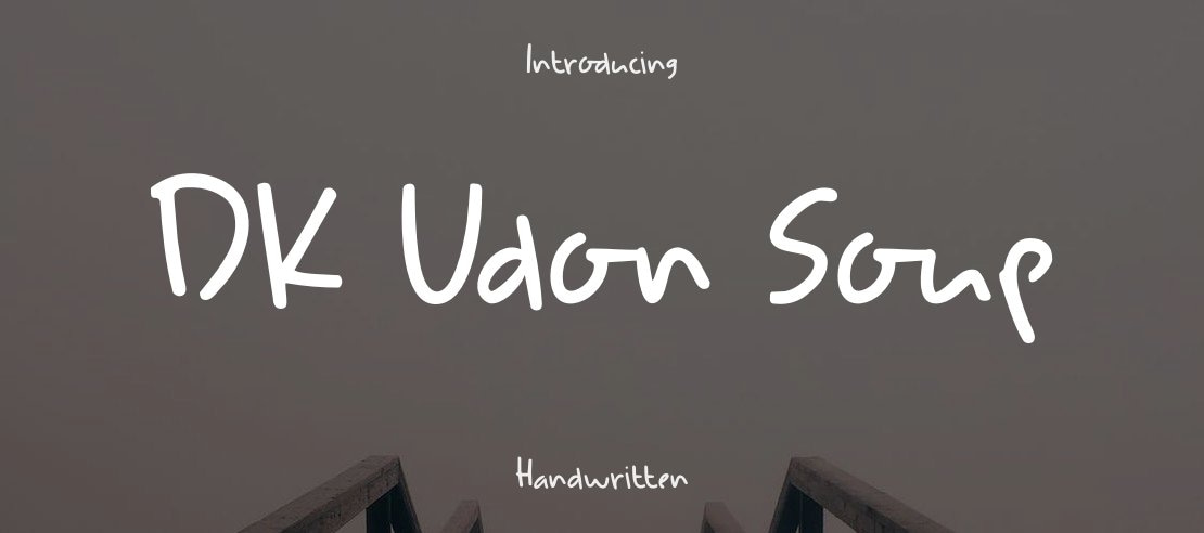 DK Udon Soup Font