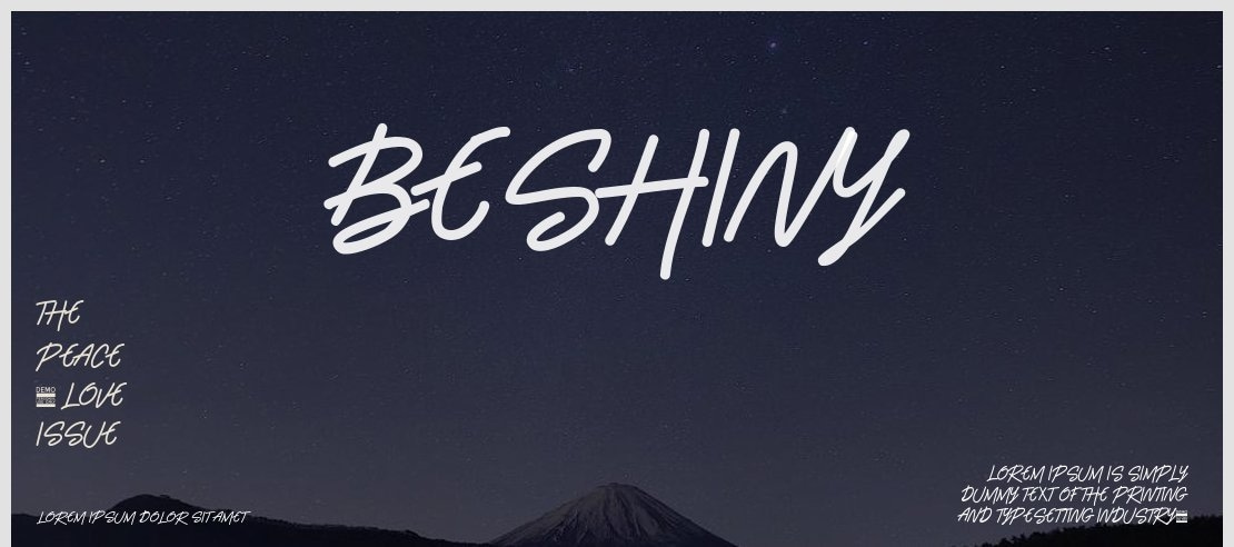 Beshiny Font