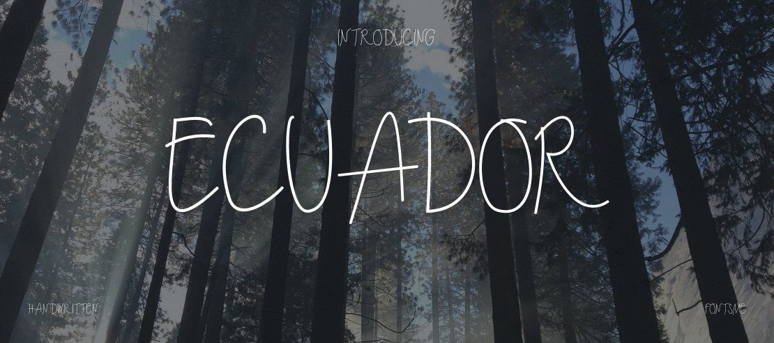 Ecuador Font Family