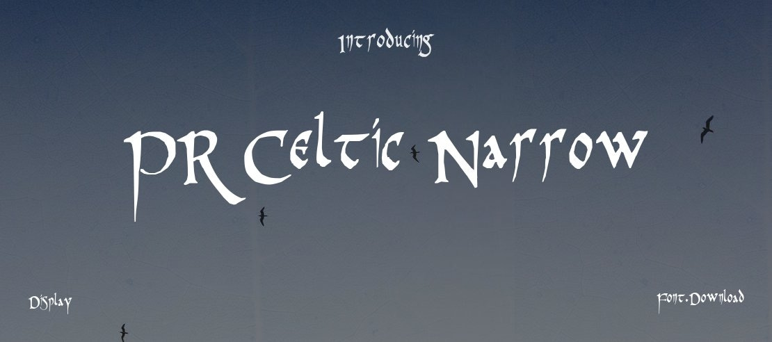 PR Celtic Narrow Font