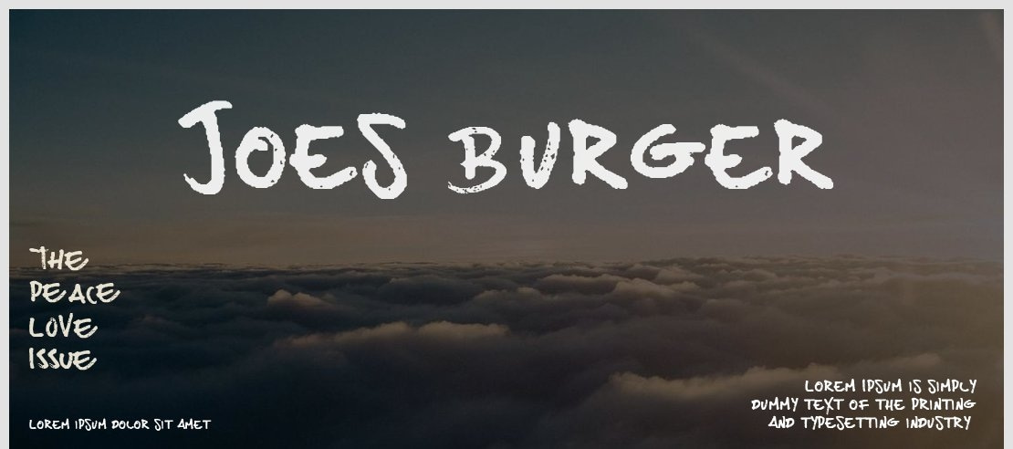 Joes Burger Font