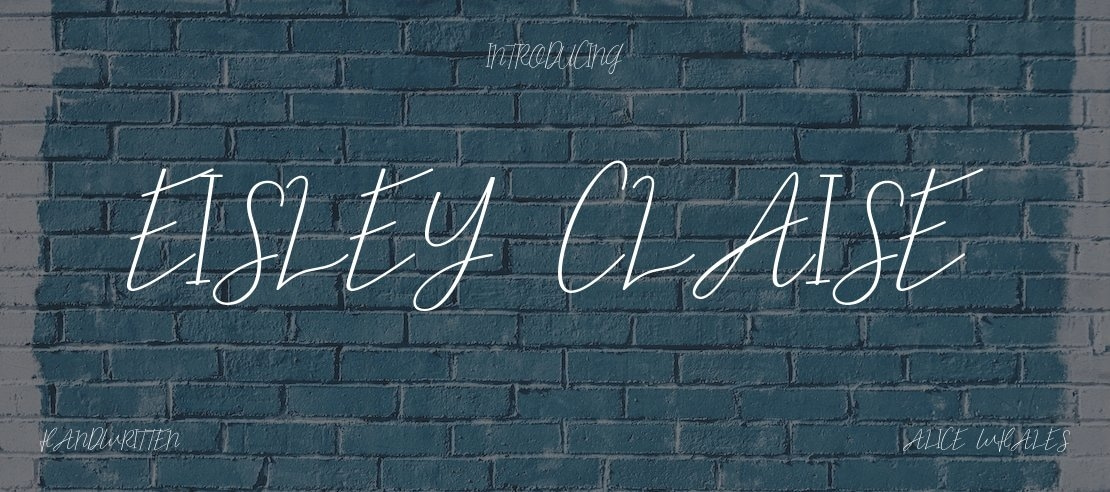 Eisley Claise Font