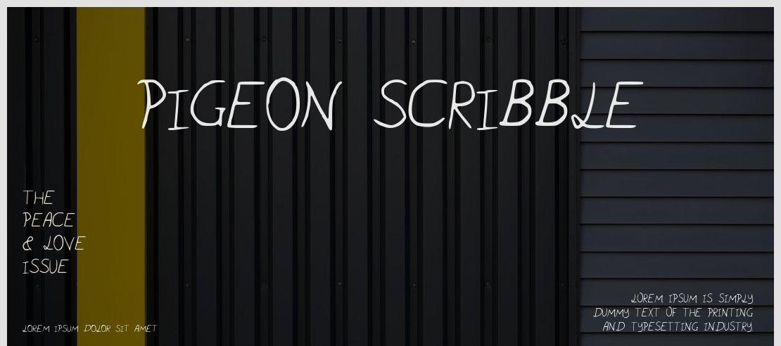 Pigeon_scribble Font