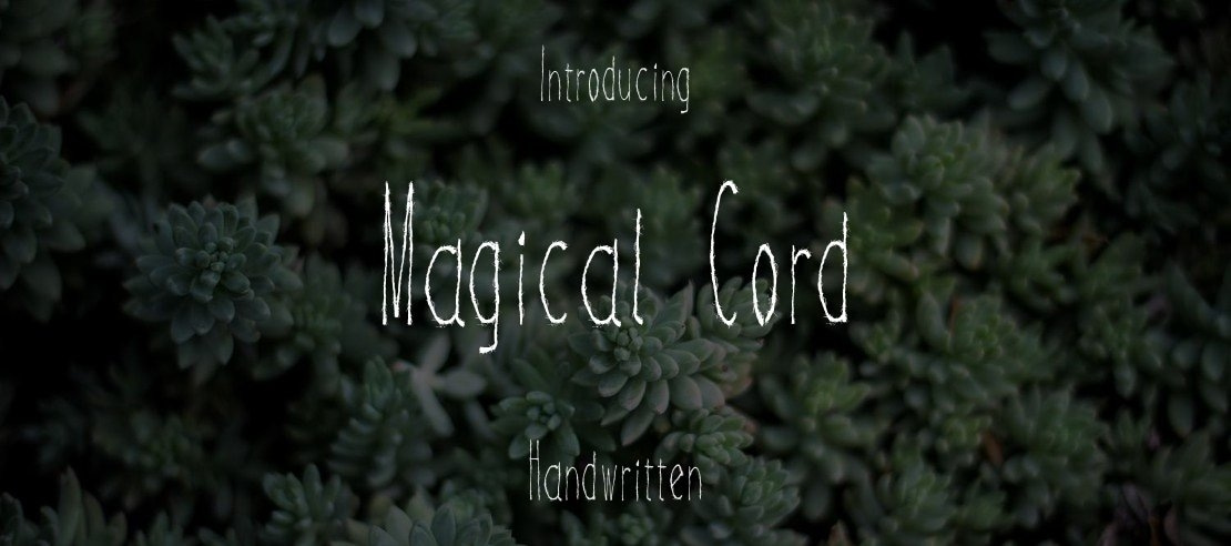 Magical Cord Font