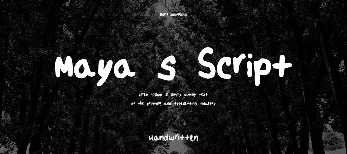 Maya_s_Script Font