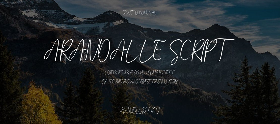 Arandalle Script Font