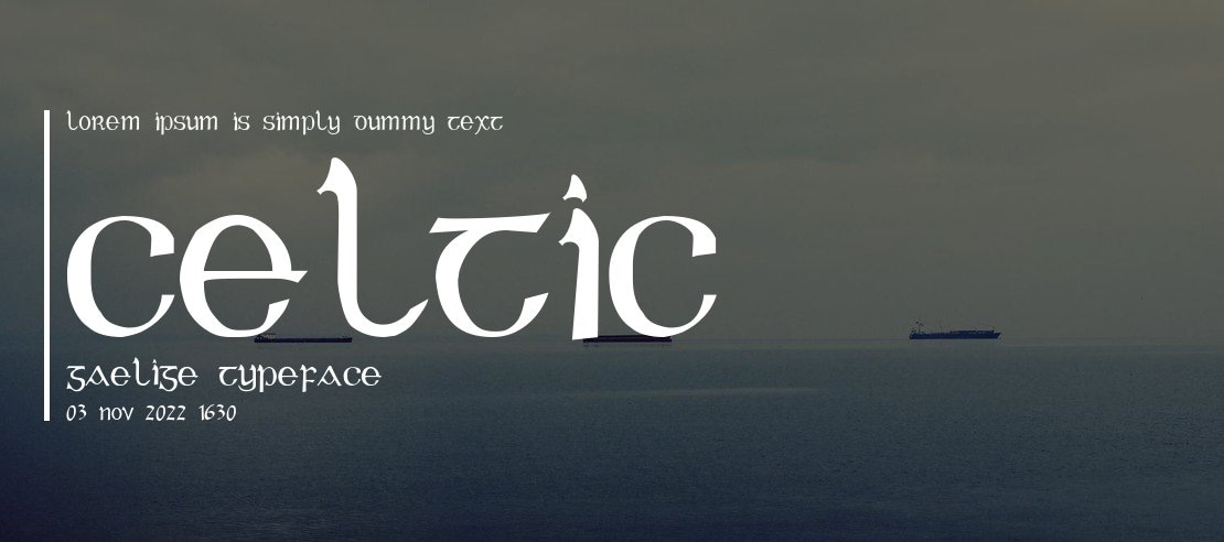 Celtic Gaelige Font