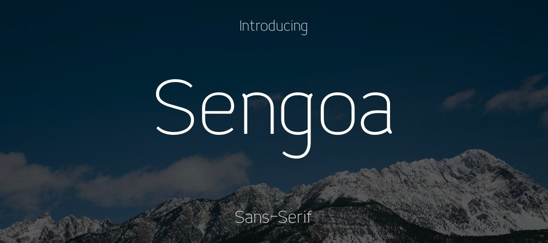 Sengoa Font