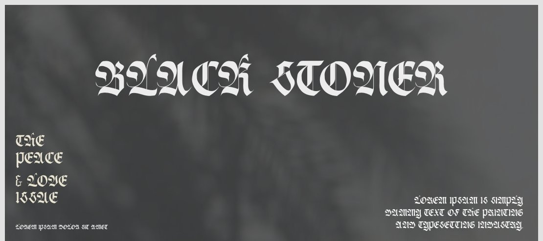 Black Stoner Font