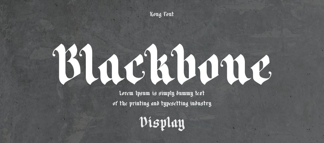 Blackbone Font