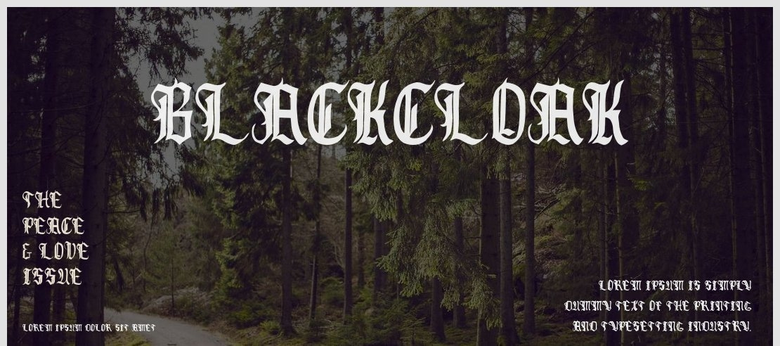 Blackcloak Font