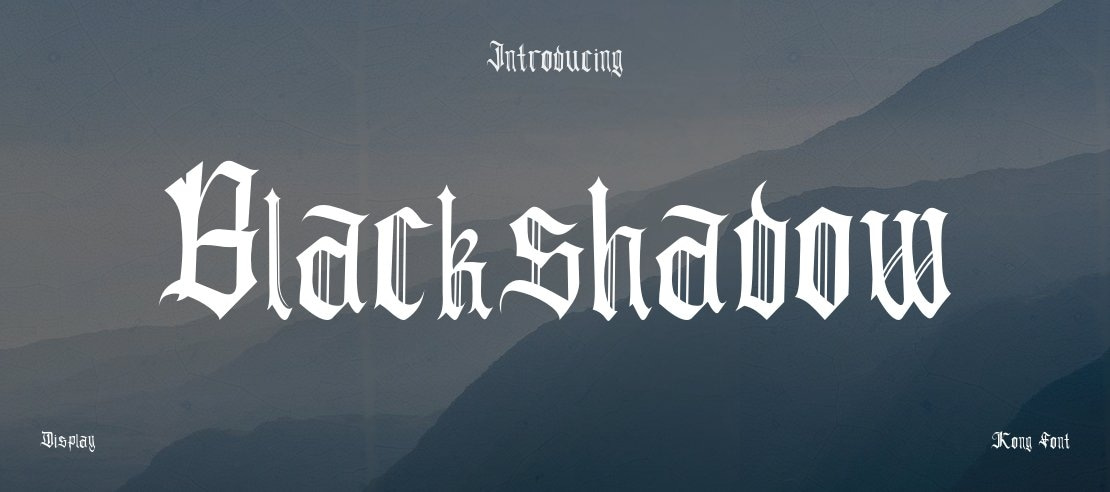 Blackshadow Font