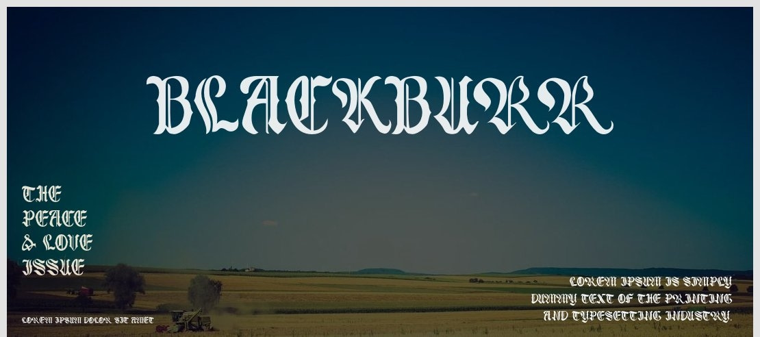 Blackburr Font