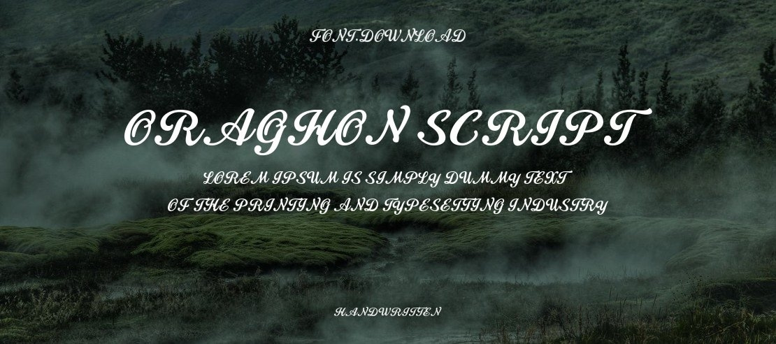 Oraghon Script Font